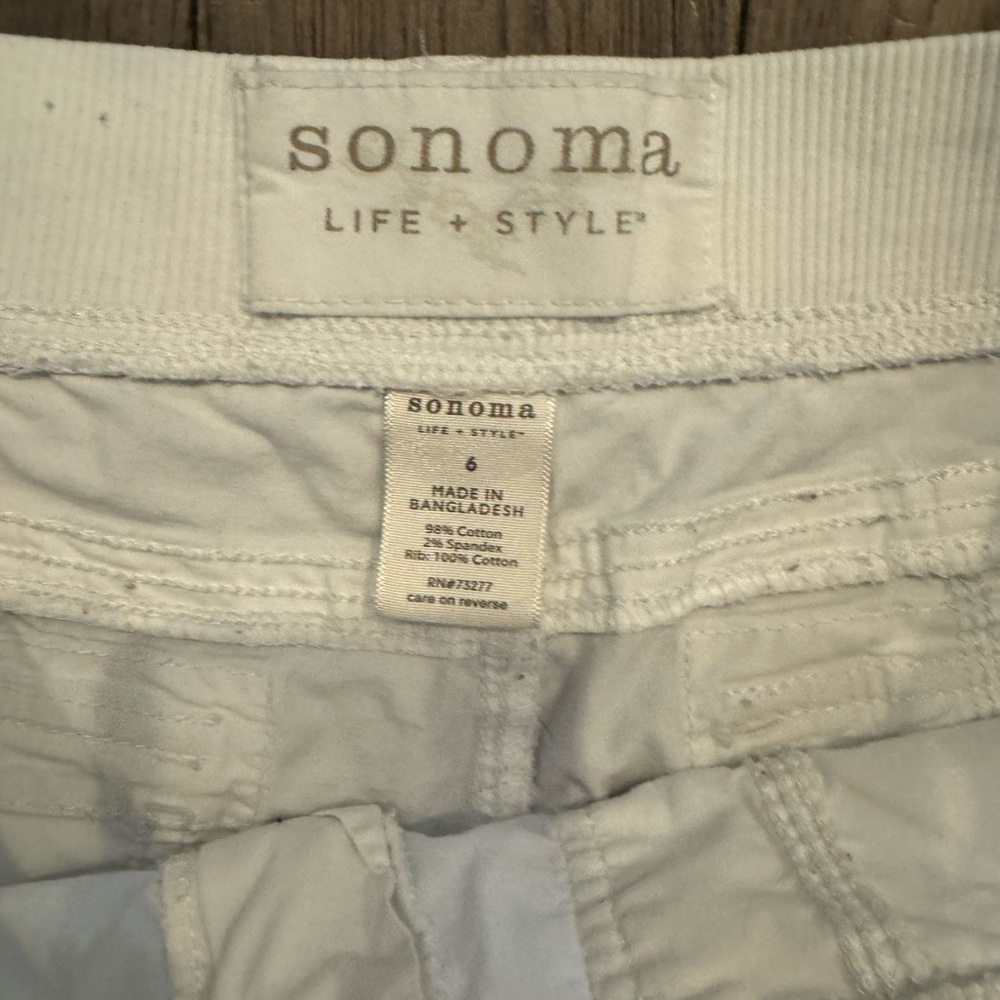 Sonoma white capris, size 6 - Picture 4 of 5
